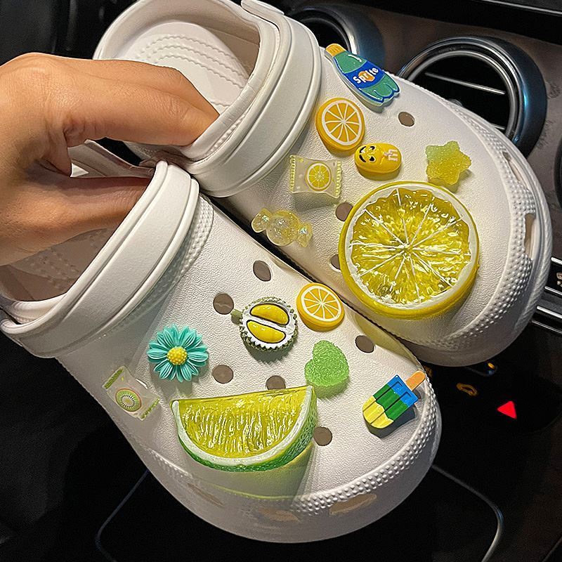 Charms Crocs jibitz / Crocs / Lemon / Jibz / jibitz / jibitz DIY Untuk Musim Panas