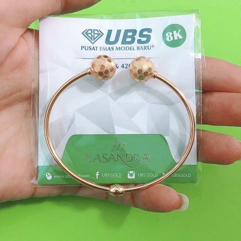 Gelang tinju bola pasir disco UBS kadar 8K
