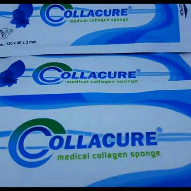 Collacure ukuran besar medical collagen sponge 120 x 40 x 3 mm