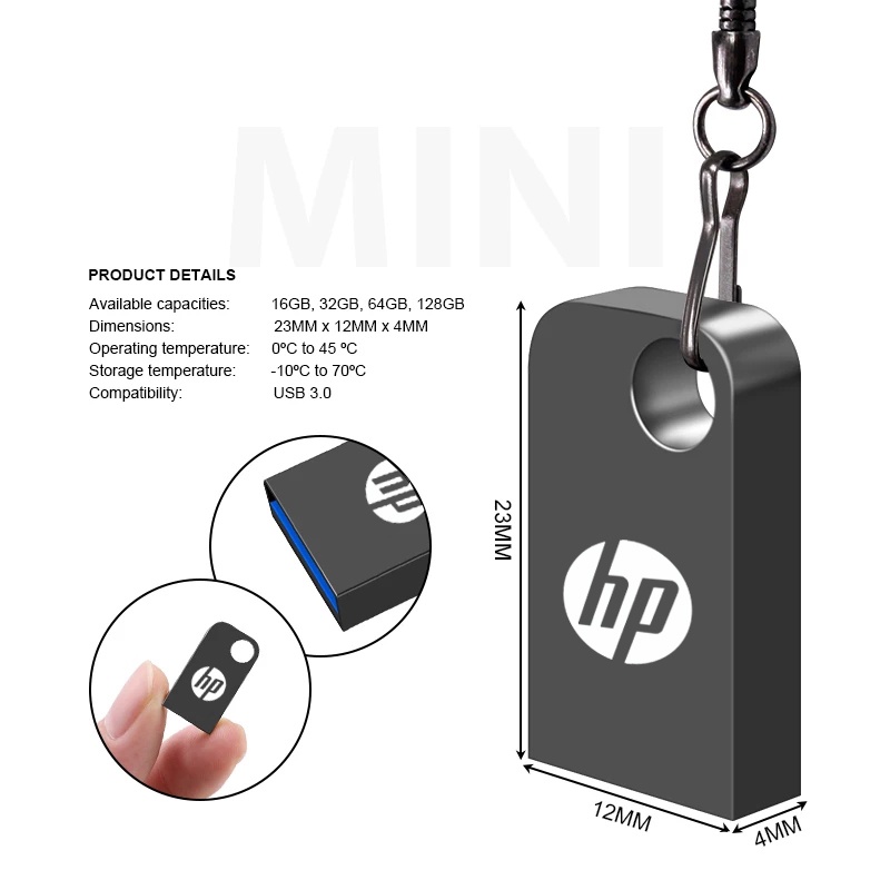 Hewlett-Packard Hp Flashdisk USB3.0 4GB / 8GB / 16GB / 32GB / 64GB / 128GB / 256GB / 512GB / 1TB