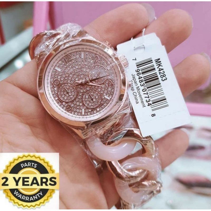 Jam Tangan Wanita Merek Michael Kors MK4283 RoseGold 38mm Original Fullset