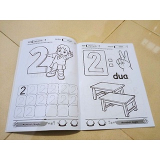 Jual Buku menebali anak paud/tk (Angka, Huruf,Hijaiyah) | Shopee Indonesia