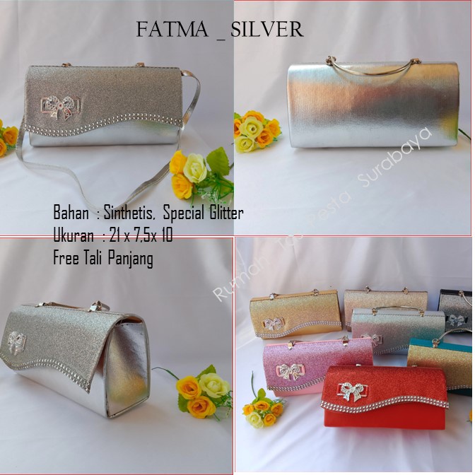 Tas Cantik,Tas Elegant,Tas Lucu,FATMA _ SILVER