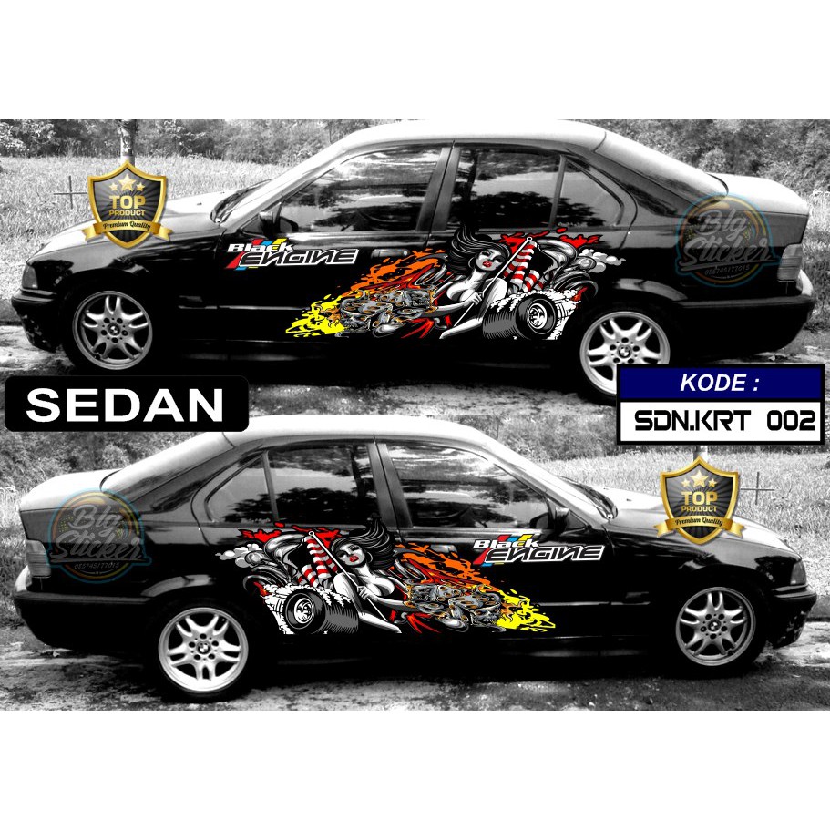 STIKER Baleno, All New City, Honda Civic, Corolla Altis, Toyota Vios, Hyundai, Camry, Mercedez Benz 