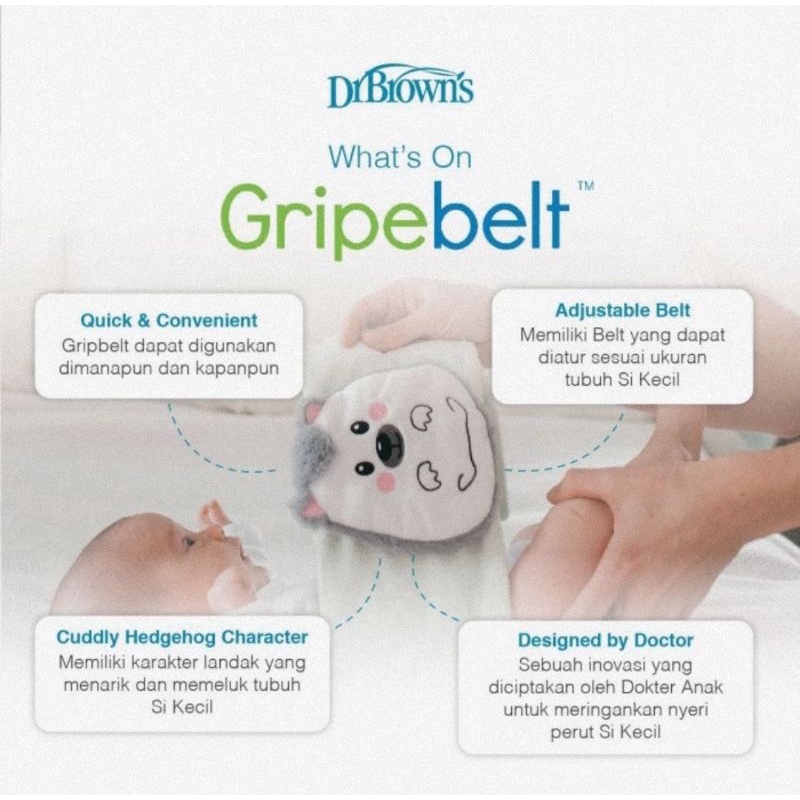 Dr.Brown's Infant Gripebelt Hedgehog - Bedong Bayi