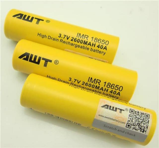 Baterai AWT Kuning baterai high drain rechargeable battery