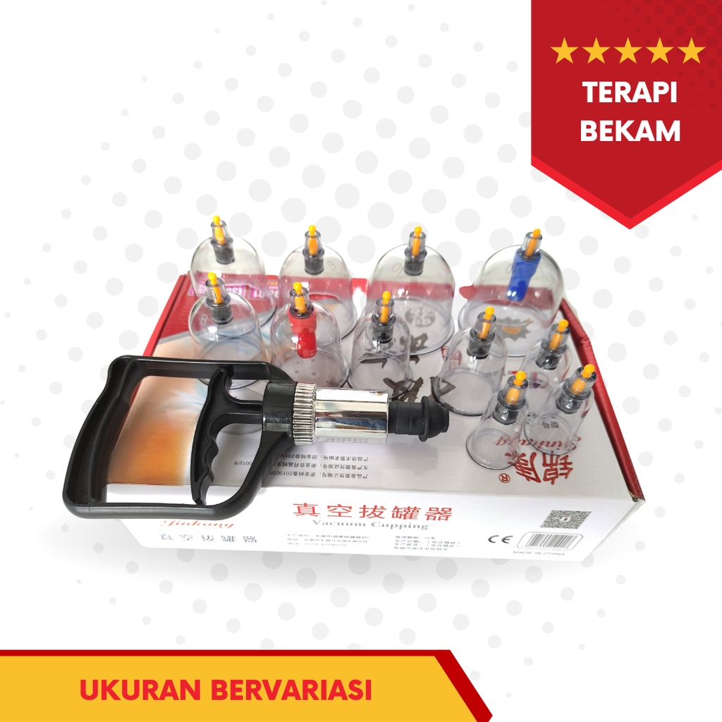 Alat Bekam Premium 12 Cups Import Bonus Ebook