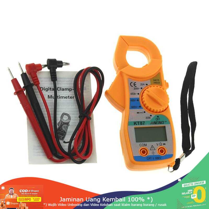 (BISA COD) RVOSTR ANENG Digital Multimeter Voltage Tester Clamp - KT87N