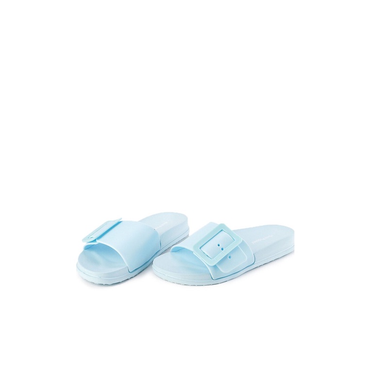 SANDAL SLIDE WANITA HUSH PUPPIES ORIGINAL CASUAL BRANDED BLUE HW14