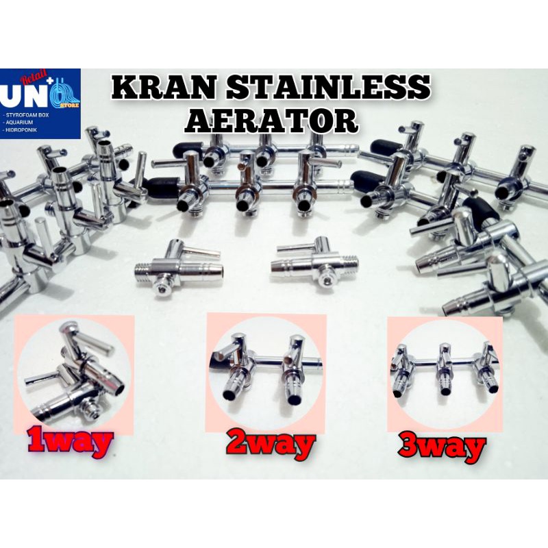 KRAN/KERAN CO2 Pembagi udara NIKEL STAINLESS(1, 2,dan 3 way Murah)