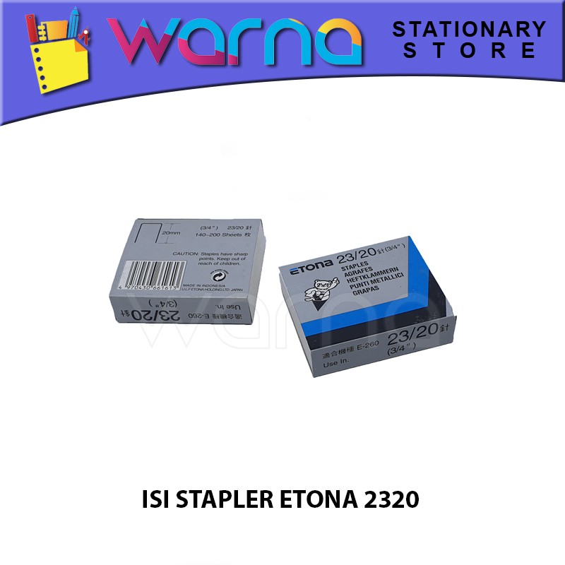 

ISI STAPLER/REFIL STAPLER ETONA 2320 (3/4")
