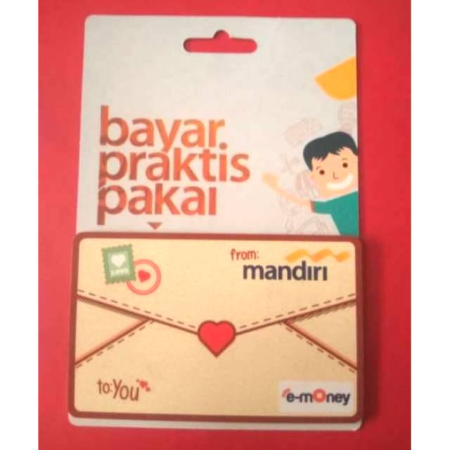 ///KADO VALENTINE/// Mandiri eMoney Love Letter (Surat Cinta) ORI /Like eTOLL Tapcash Flazz or Brizzi