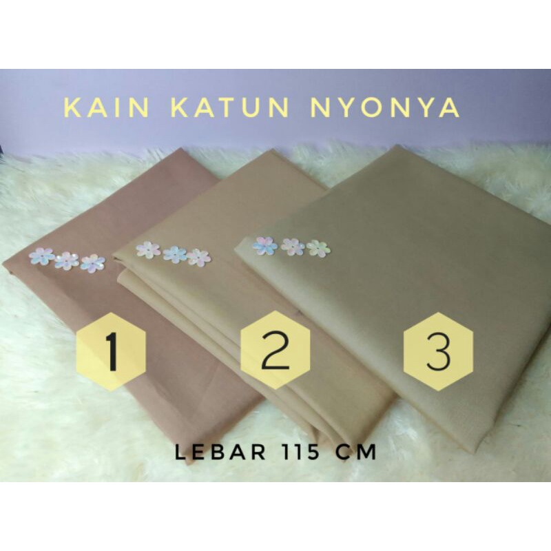 Kain Katun Nyonya Bahan Seragam atau Kerudung