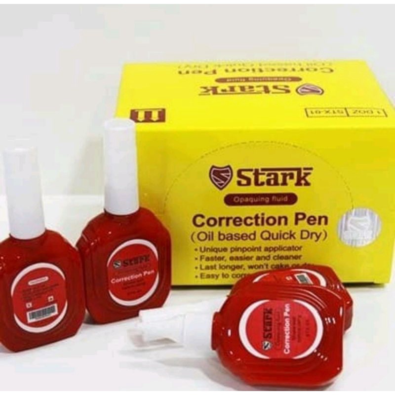 

ASEMKA777 - STARK Correction Pen / Tip ex STARK Merah - Harga untuk 1 PCS