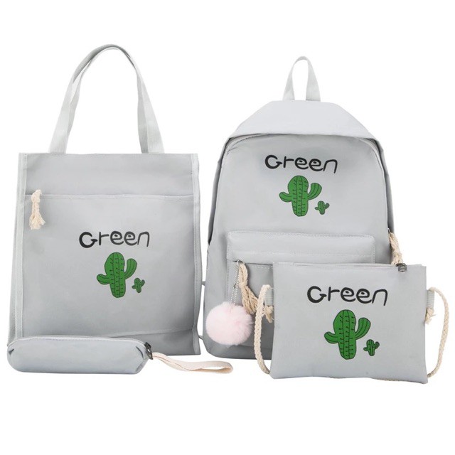 [LOKAL] POKY - BACKPACK GREEN -TAS Ransel Backpack Fashion morymony