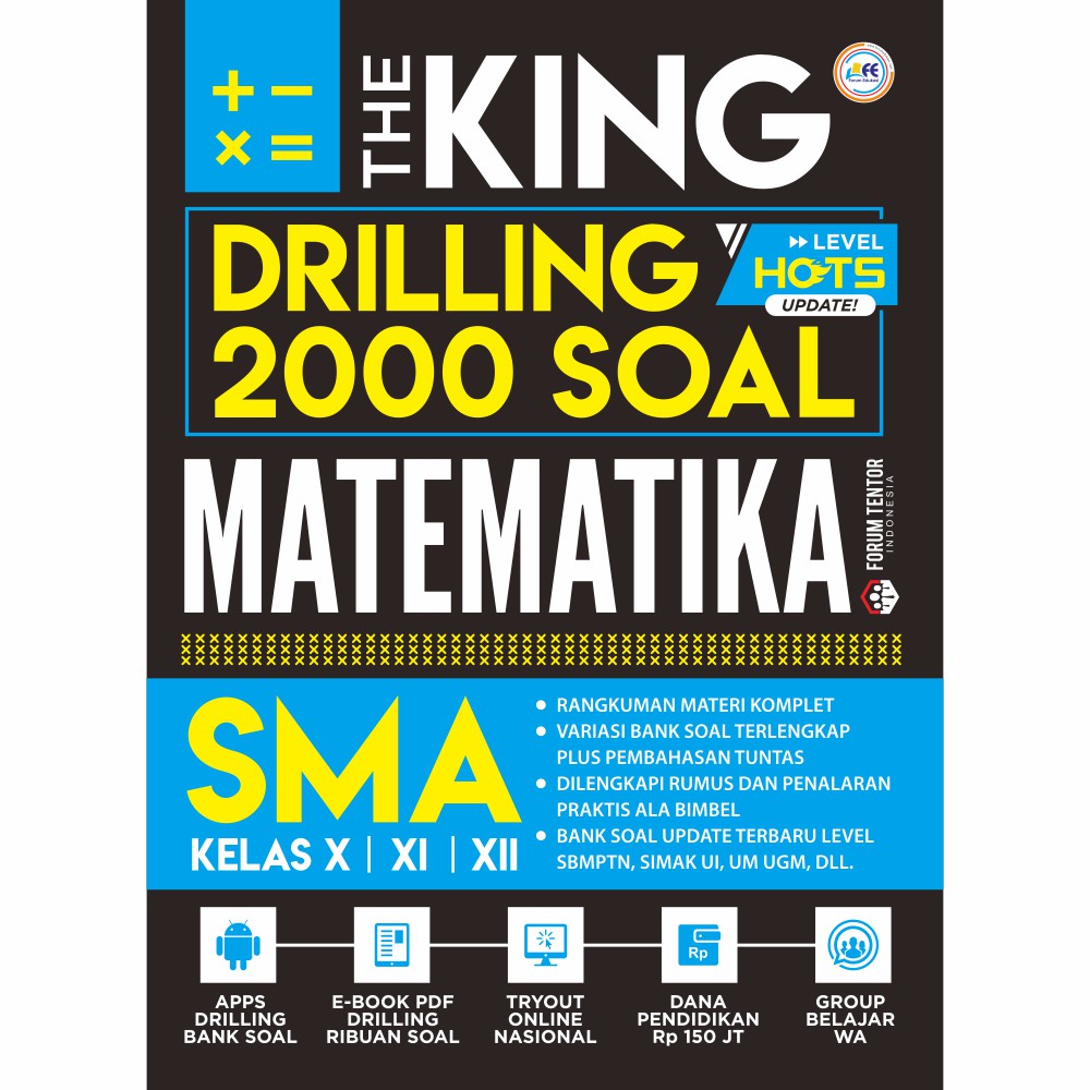 Buku Original The King Drilling 2000 Soal Matematika Sma Shopee Indonesia