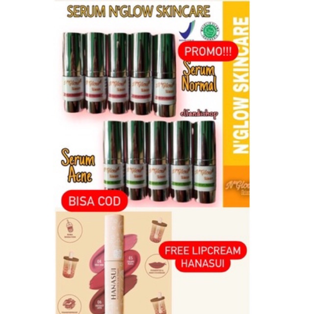 PROMO!!! SERUM N'GLOW SKINCARE || ACNE DAN NORMAL || DAPATKAN FREE