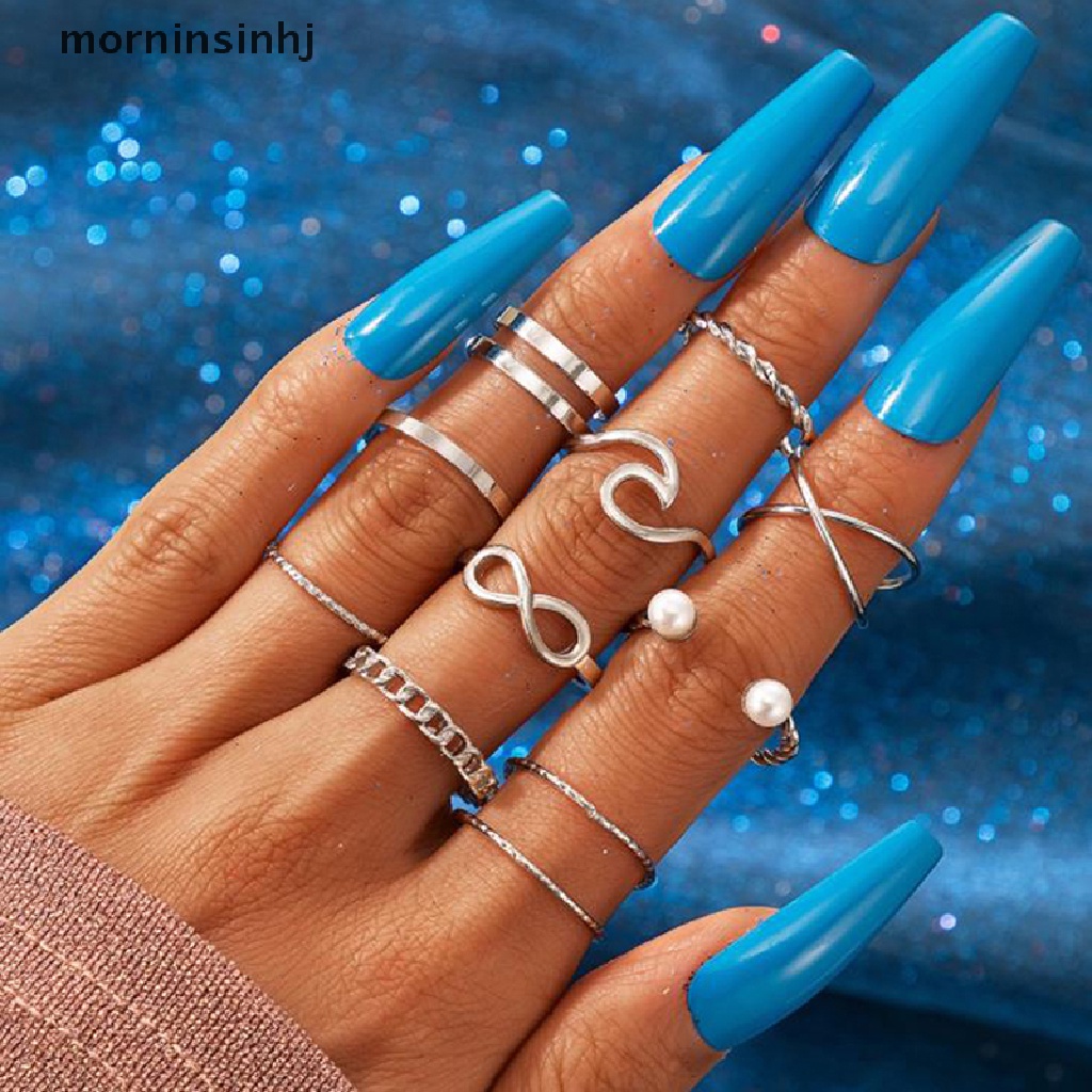 10pcs / Set Cincin Untuk Wanita