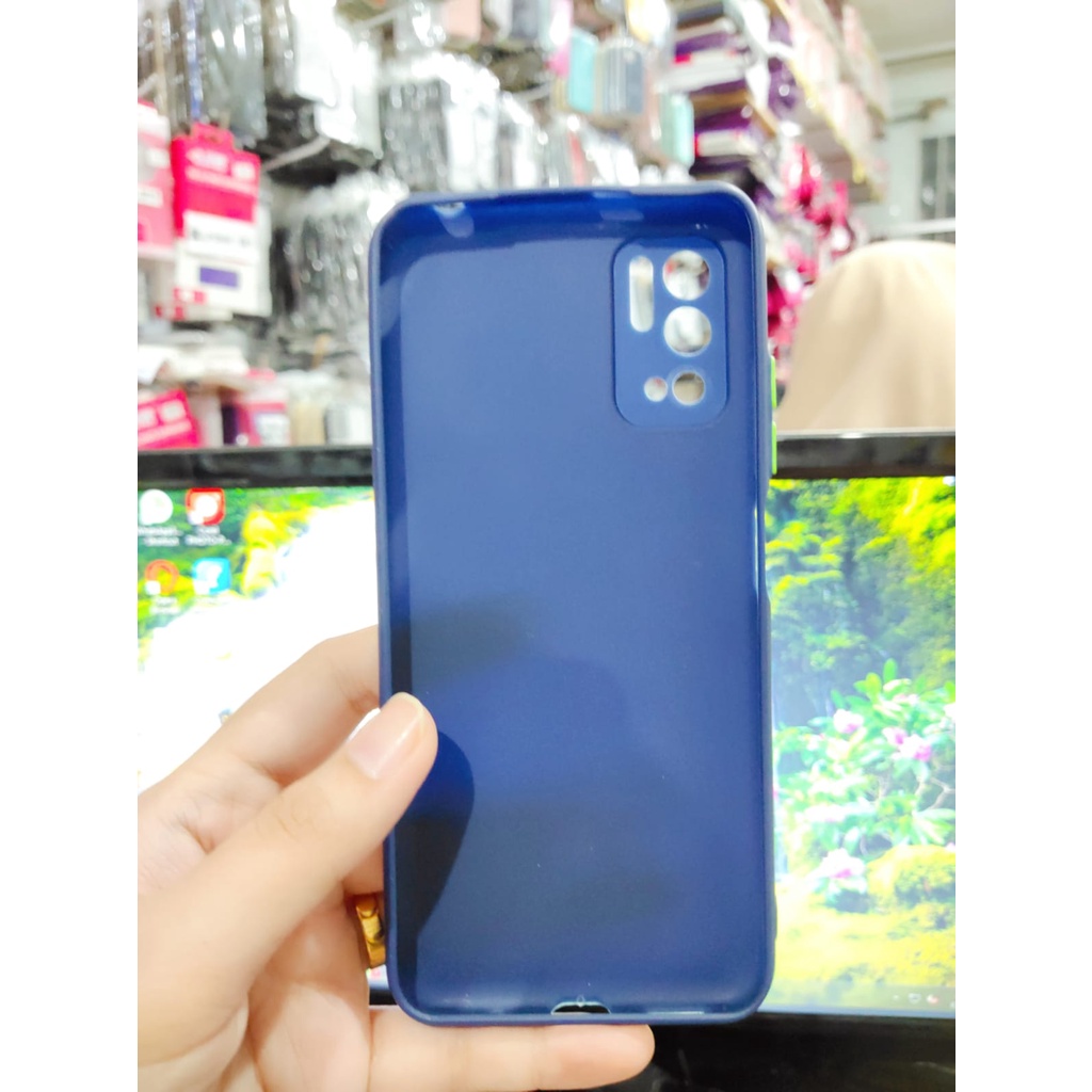 SMPC TPU Candy Xiaomi Redmi Note 10 5G Poco M3 Pro 6.5 inchi SoftCase Macaron Protection Camera Tombol Warna