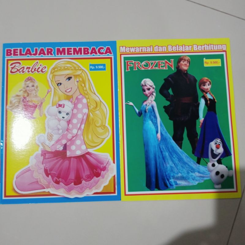 buku paket isi 5 buku, mewarnai untuk anak perembuan A4(21×30cm)