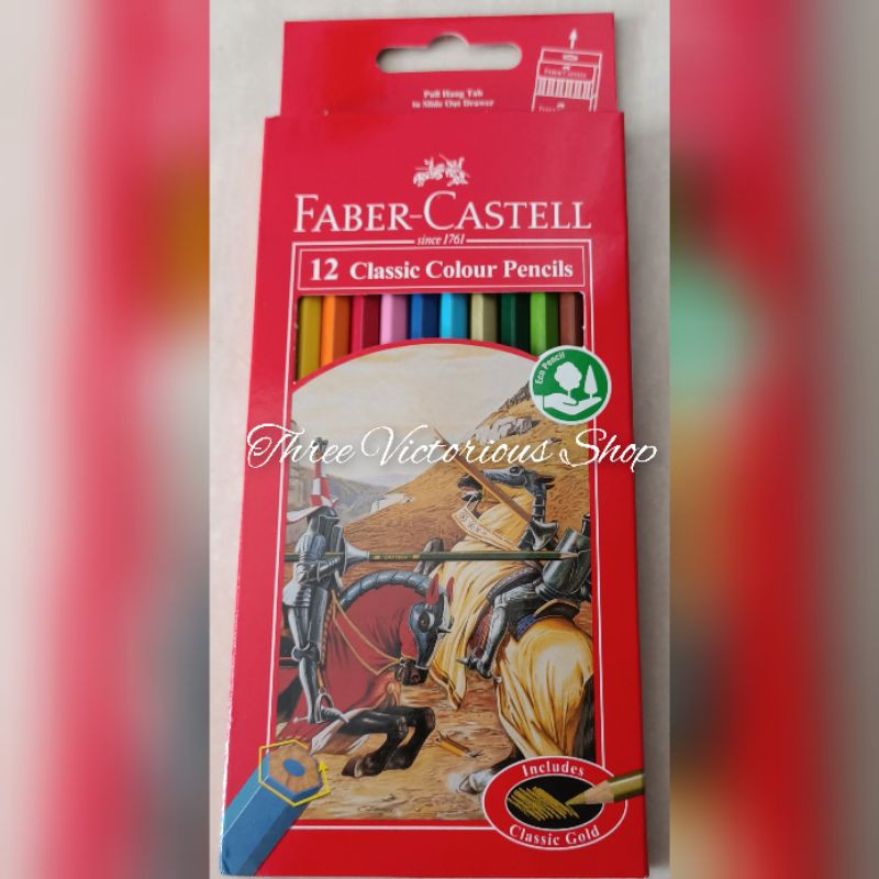 

original pensil warna faber Castell classic colour pensil 12 warna