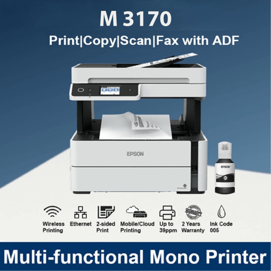 Printer EPSON M3170 Monochrome - EPSON M-3170 Ink Tank Printer