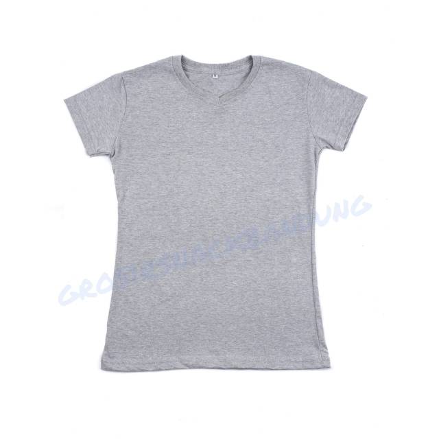 Woman Basic Tee V-Neck / Kaos Polos Wanita Kerah V / Kaos Polos Katun Adem