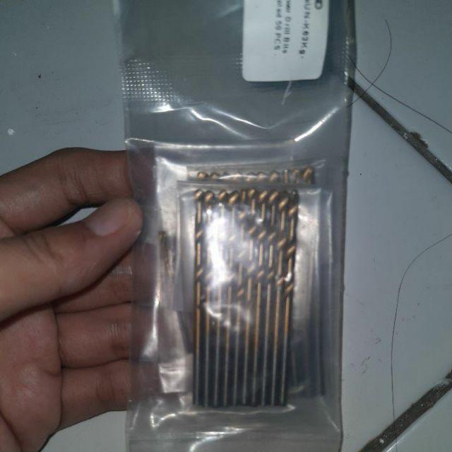 Mata Bor Power Drill Bits Titanium Coated 50 Pcs