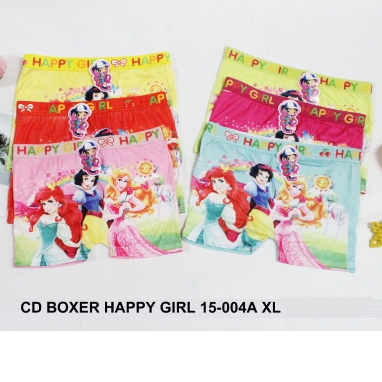 Celana Dalam BOXER anak FROZEN PONY LOL Combi MISA Cewek Motif Kartun Lucu Little Pony Hello Kitty Termurah Happy Girl