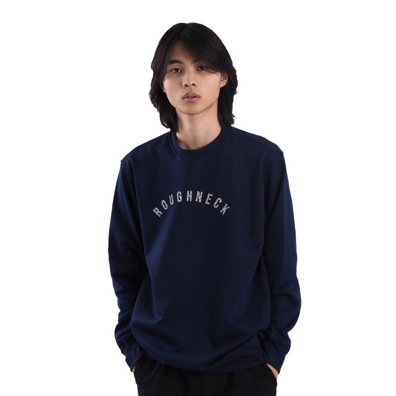 {Cuci Gudang} Crewneck Roughneck Navy Zebra