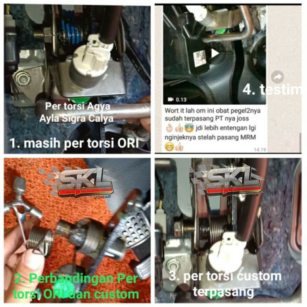 Peringan Kopling Pengenteng Kopling Calya Sigra Agya Ayla Per Torsi Per Pedal Custom