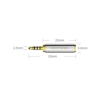 Vention S02 Audio Jack 3.5mm Female to 2.5mm Male Adapter Converter