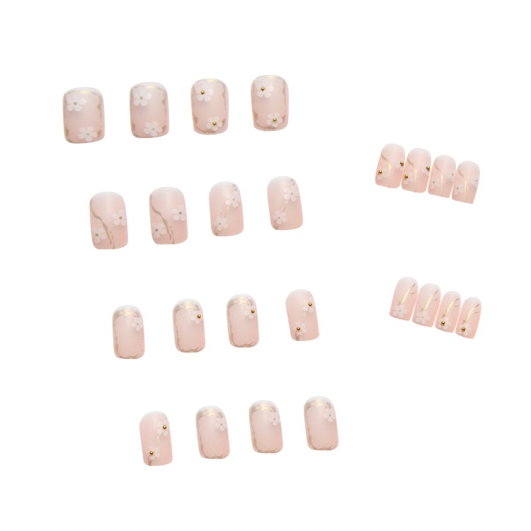 24pcs / Kotak Kuku Palsu Full Cover Untuk Dekorasi Nail Art Z089