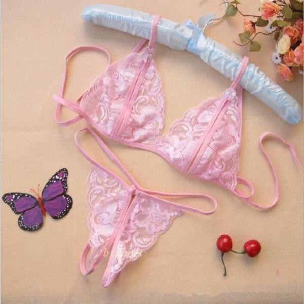 Lingerie Open Crotch Bikini Set B1135PK LingerieOnYou