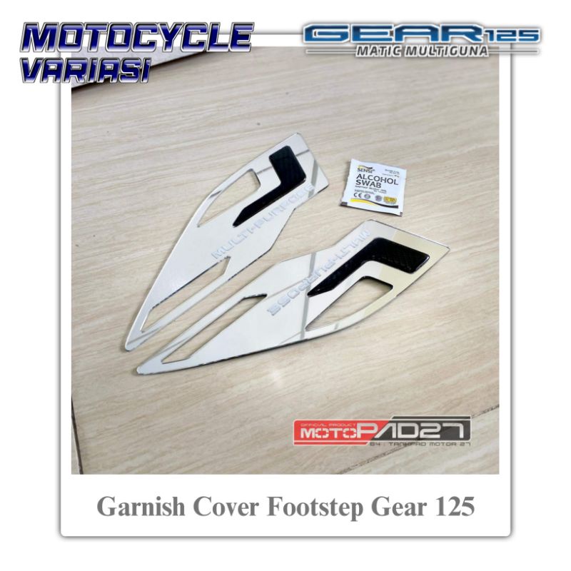 Garnish Footstep Yamaha Gear 125 Cover Pijakan Kaki Yamaha Gear 2022