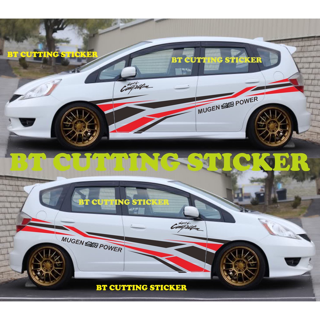 BT stiker mobil honda jazz stiker mobil jazz stiker sticker mobil honda jazz stiker honda jazz GD3 s