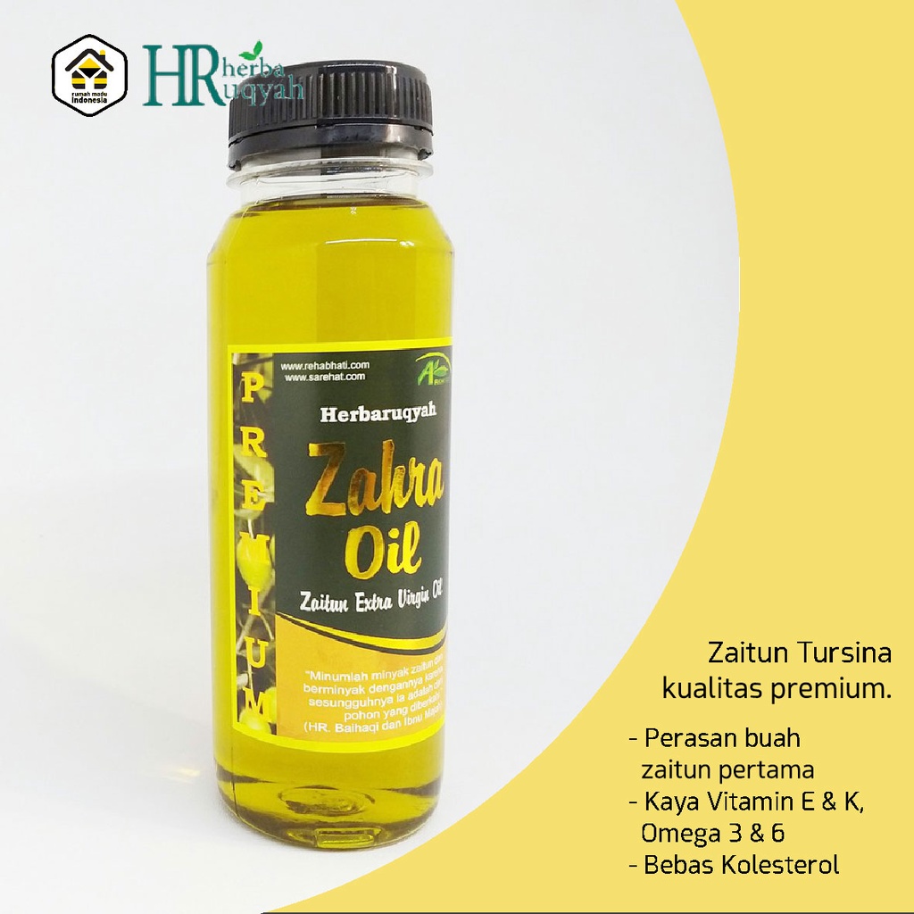 Minyak Zaitun Extra Virgin Olive Oil Minyak Jaitun Asli Isi 110 Ml | Minyak Zaitun Untuk Wajah | Minyak Zaitun Untuk Diminum | Minyak Zaitun Virgin Oil Minyak Zaitun Murni - Zahra Oil