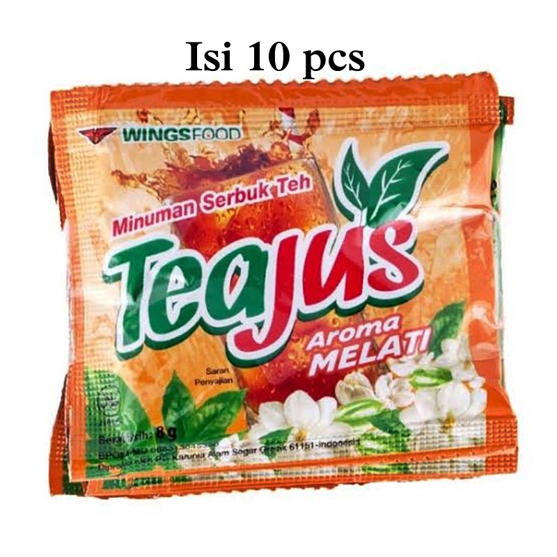 

Teajus Rasa MELATI isi 10 Sachet Tea Jus Minuman Teh Bubuk Instant MENYEGARKAN