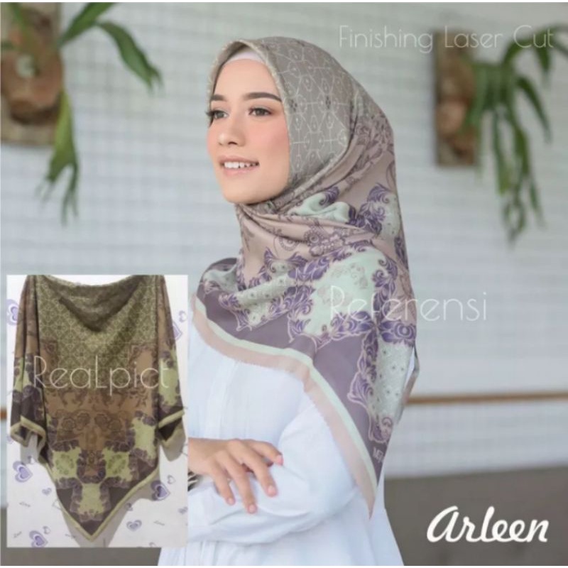 HIJAB SEGI EMPAT MY LADY MOTIF ARLEEN  SUPER PREMIUM/KERUDUNG MY LADY