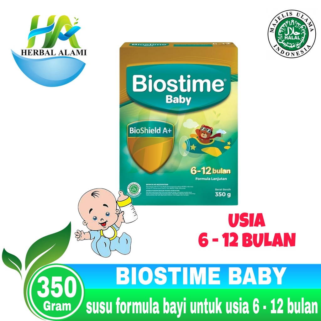 Biostime 6 - 12 Bulan 350gr - Susu Formula Bayi