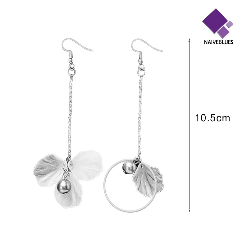 1 Pasang Anting Kait Gantung Wanita Desain Kelopak Bunga Bell Untuk Pesta Pernikahan