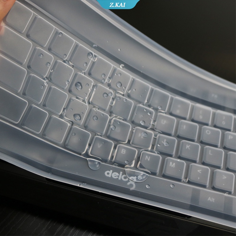 Skin Silikon Cover Pelindung Keyboard Komputer Desktop Universal (ZK)