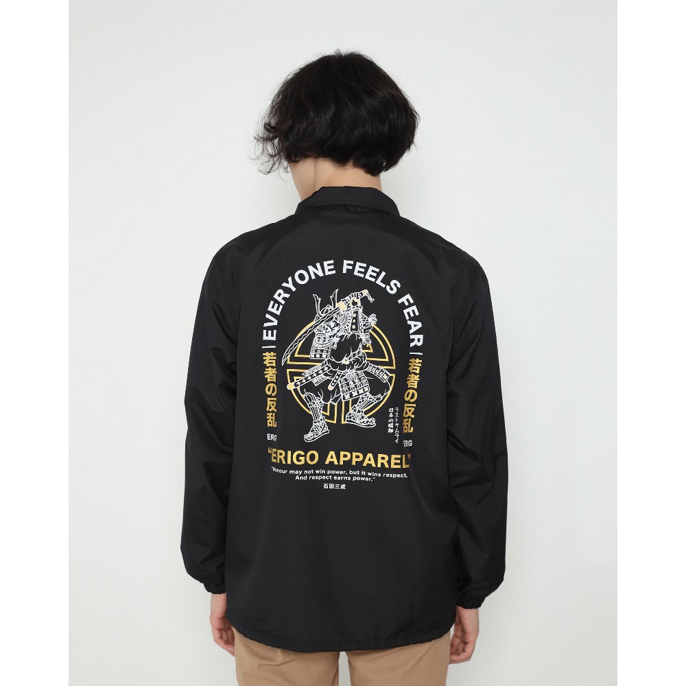 Jaket Coach Erigo Style Japan | Jaket Pria Erigo | CJ Erigo | Jaket Erigo Apparel Kansha Black | Win