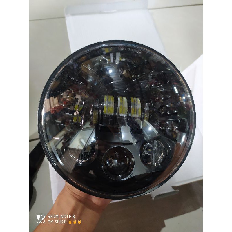 Daymaker 7 inch 19led DOT SAE (ada garansi) pnp batok tiger MP Ninja r/ss scorpio rxking