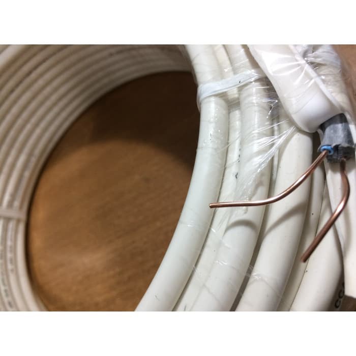 Kabel 2x2.5 mm PER METER Kabel Listrik Tunggal / kawat Isi 2 PUTIH