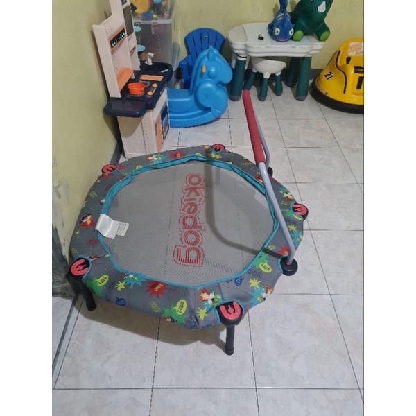 Preloved Okiedog Trampoline Superheroes 100cm
