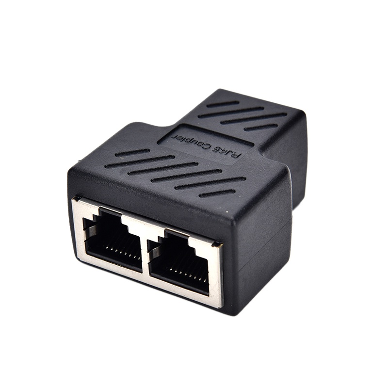 {LUCKID}1 to 2 LAN ethernet Network Cable RJ45 Splitter Plug Adapter Connector