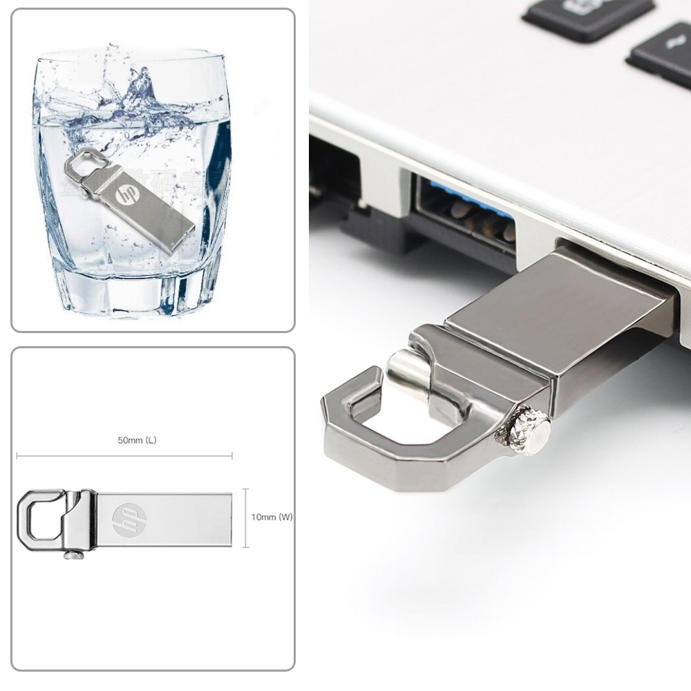 【Local Shipping】HP Flashdisk 2TB USB Flash Drive Metal Waterproof High speed U Disk