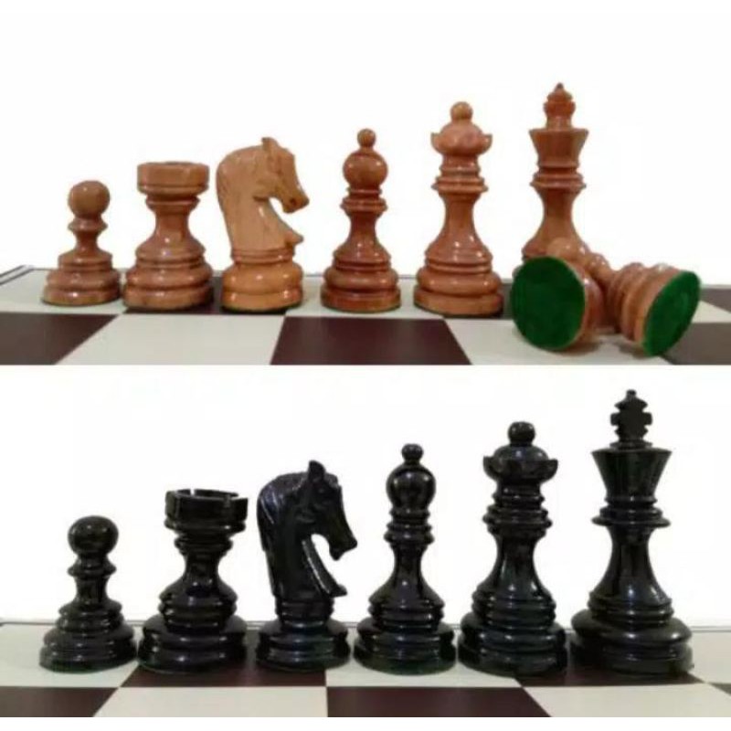 Bidak Catur Kayu Sawo Borobudur Menteri 2