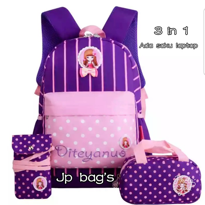 Tas Sekolah Anak Sd / Ransel Sequin Usap Lampu Led Unicorn Frozen CU688 Pusat Grosir Sekolah Sd Lak